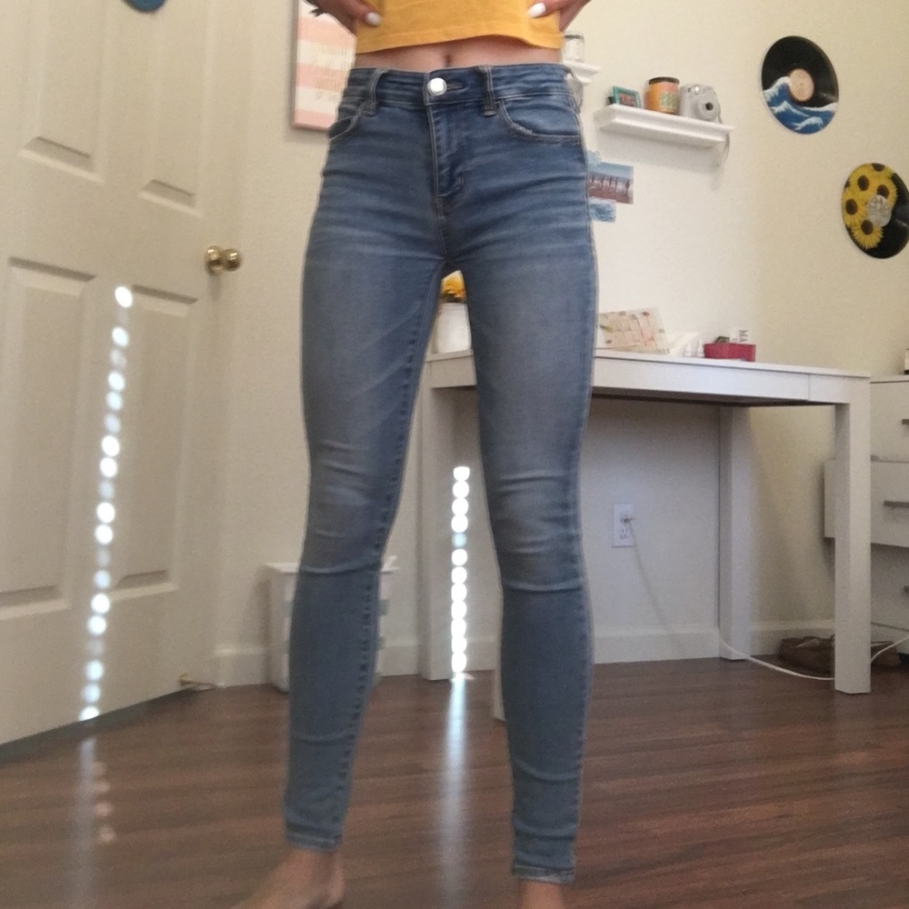American Eagle High Waisted Skinny Jeggings Size 0